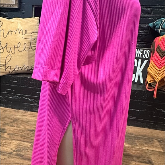 Dressed in LALA Hot Pink Short Sleeve Tee - Picture 2 of 3